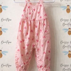 Carter's Pink Heart Jumpsuit
